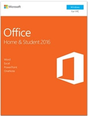*MS Office 2016 Now Available* For student and household use. Includes MS Word, PPT, Excel and OneNote 2016. Use for 1 PC. Microsoft Office Home and Student 2016